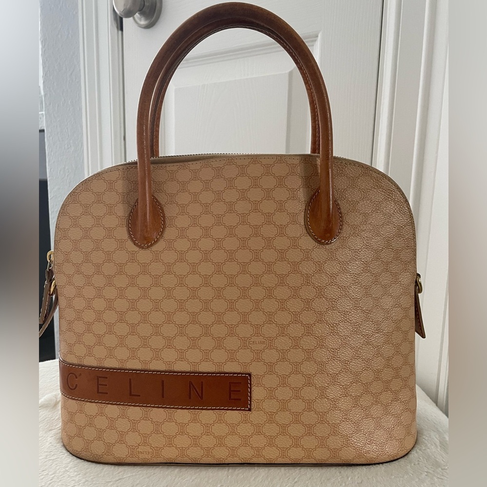 CELINE Macadam dome bag
